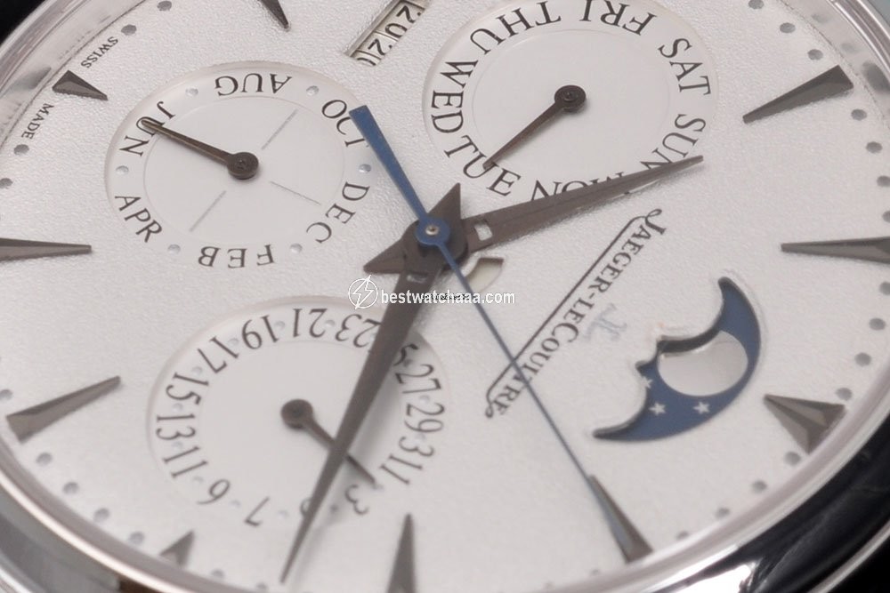 IMG_9081 Jaeger-LeCoultre Master Ultra Thin Perpetual Automatic White gold 176.3.21.S Replica 7