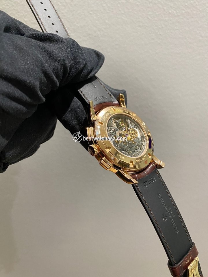 IMG_9081 Vacheron Constantin Patrimony Mens watch Unisex Manual winding Rose gold 47292 000R-9392 Replica 7