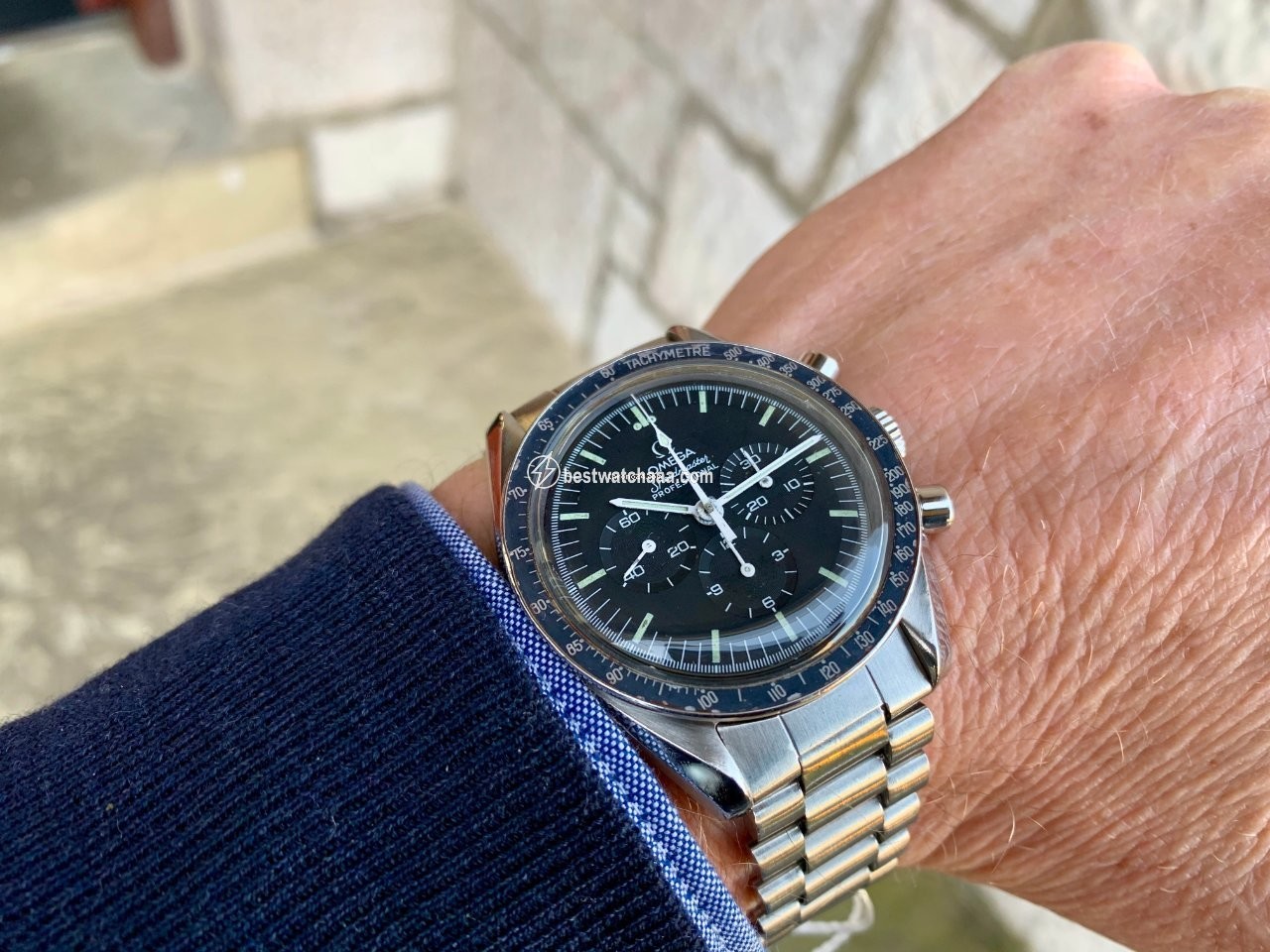 IMG_9081 Omega Speedmaster Professional Moonwatch Mens watch Unisex Manual winding Steel 145.022-76 ST Replica 7