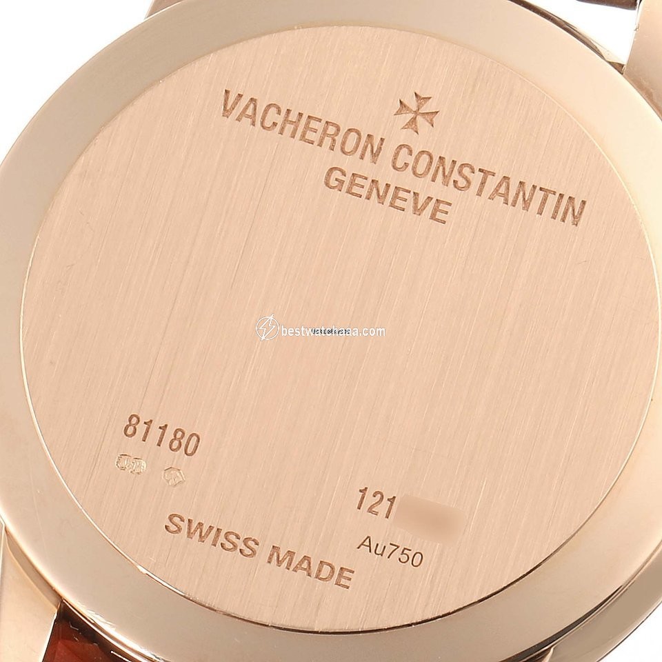 IMG_9081 Vacheron Constantin Patrimony Mens watch Unisex Manual winding Rose gold 81180 Replica 7