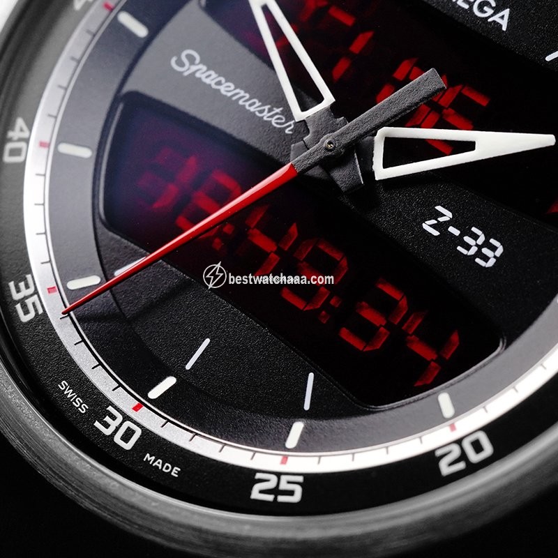 IMG_9081 Omega Speedmaster Spacemaster Z-33 Mens watch Unisex Manual winding Titanium 325.92.43.79.01.001 Replica 7