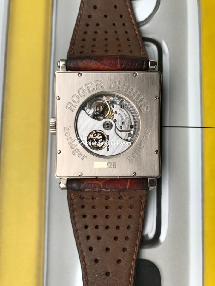 IMG_9081 Roger Dubuis Golden Square Mens watch Unisex Automatic White gold Roger Dubuis Replica 7