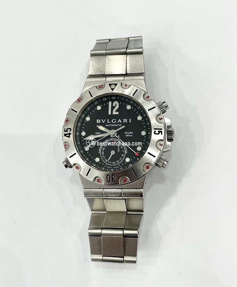IMG_9081 Bulgari Diagono Mens watch Unisex Automatic Steel SD38SGMT Replica 7