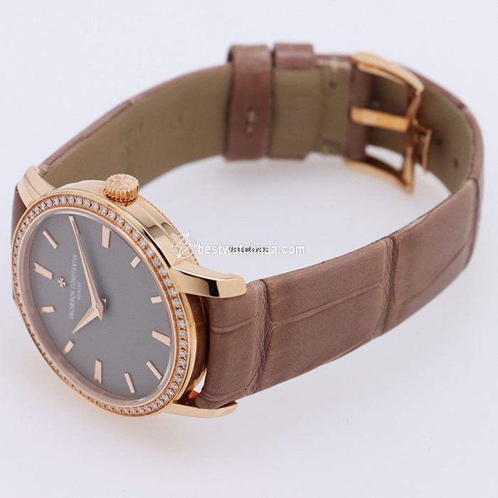 IMG_9081 Vacheron Constantin Patrimony Quartz Rose gold 25558 000R-9759 Replica 7