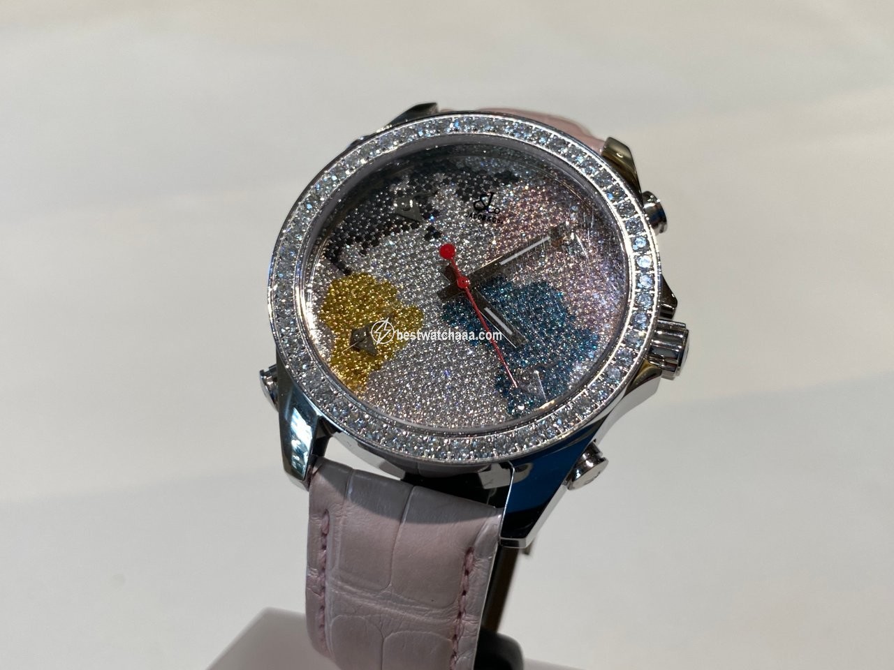 IMG_9081 Jacob & Co. Five Time Zone Womens watch Quartz Steel jacob Replica 7