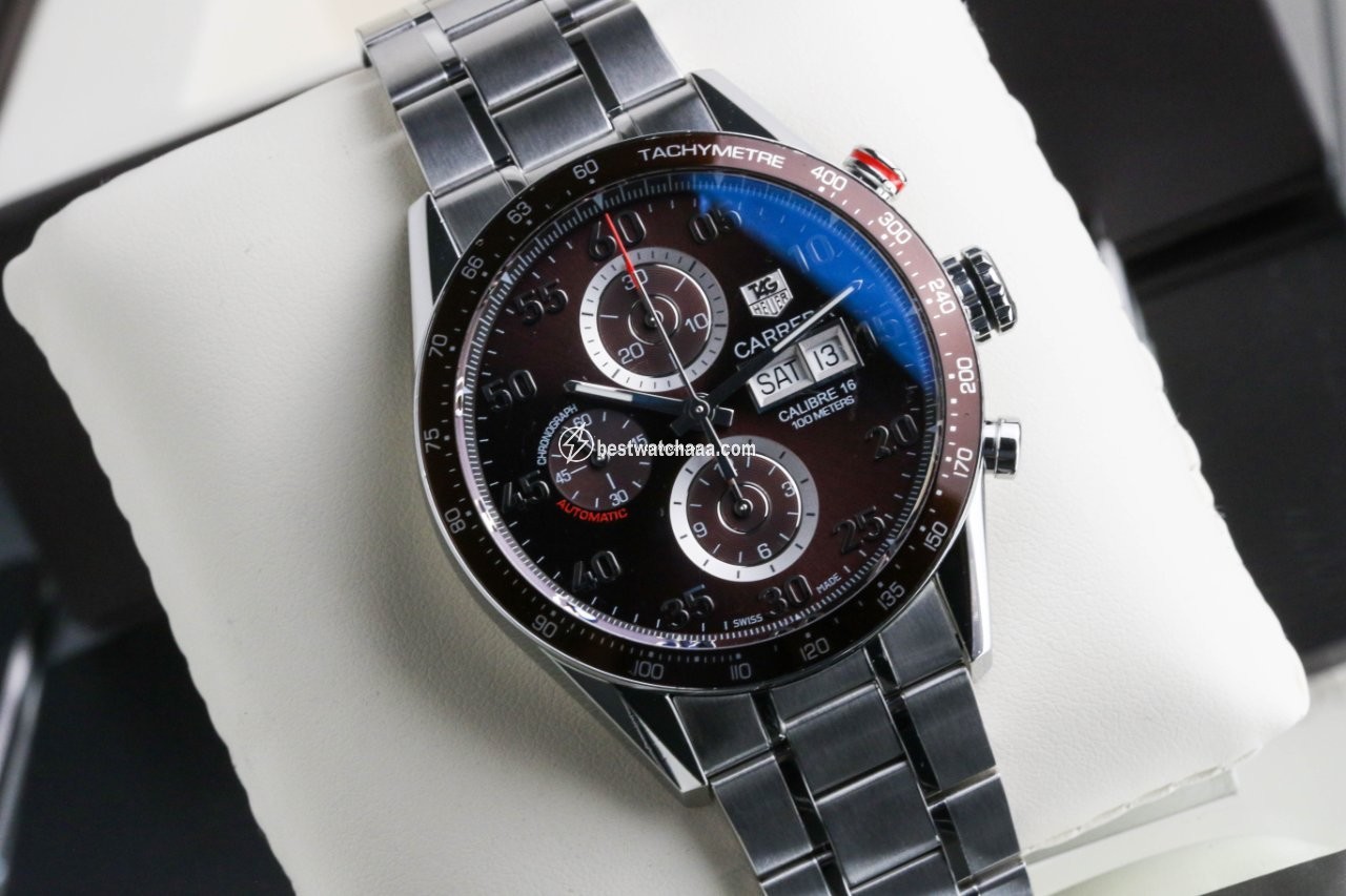 IMG_9081 TAG Heuer Carrera Calibre 16 Mens watch Unisex Automatic Steel CV2A12 Replica 7