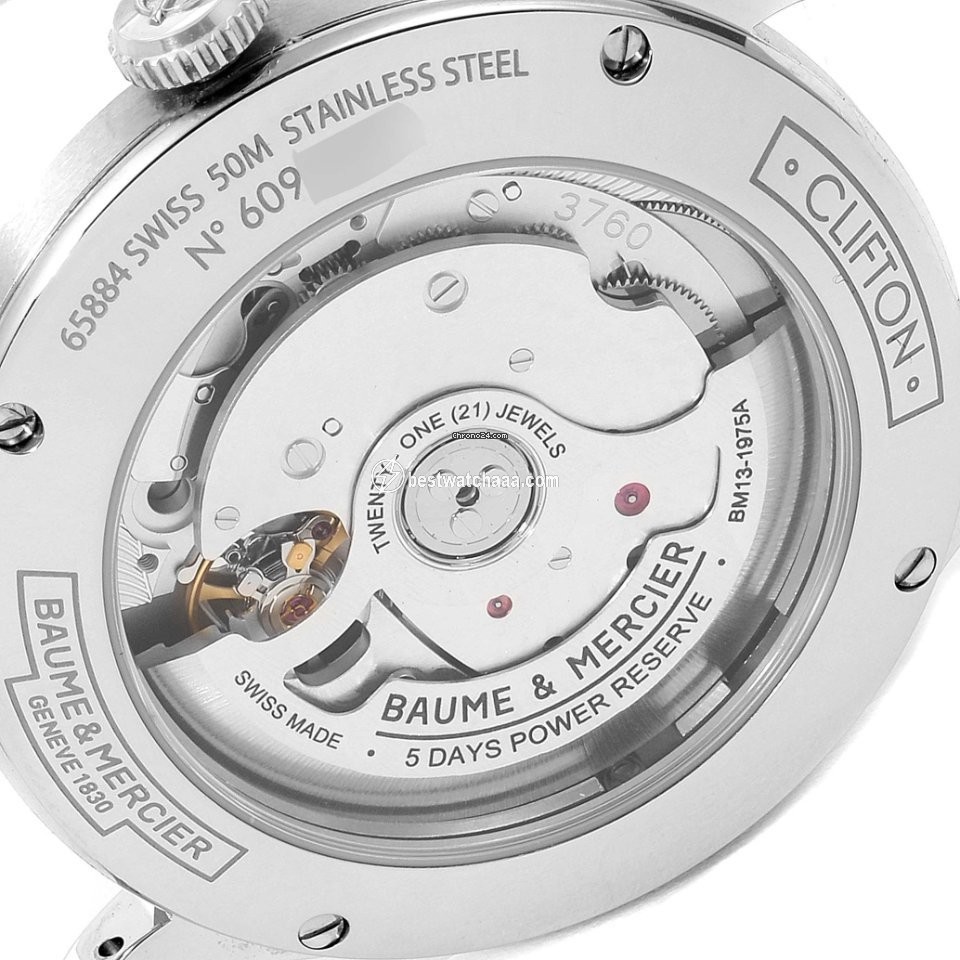 IMG_9081 Baume & Mercier Clifton Mens watch Unisex Automatic Steel M0A10467 Replica 7
