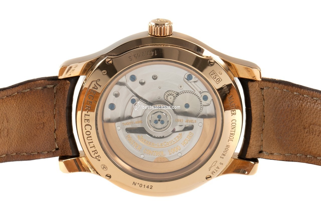 IMG_9081 Jaeger-LeCoultre Master Hometime Mens watch Unisex Automatic Yellow gold 147.2.05.S Replica 7