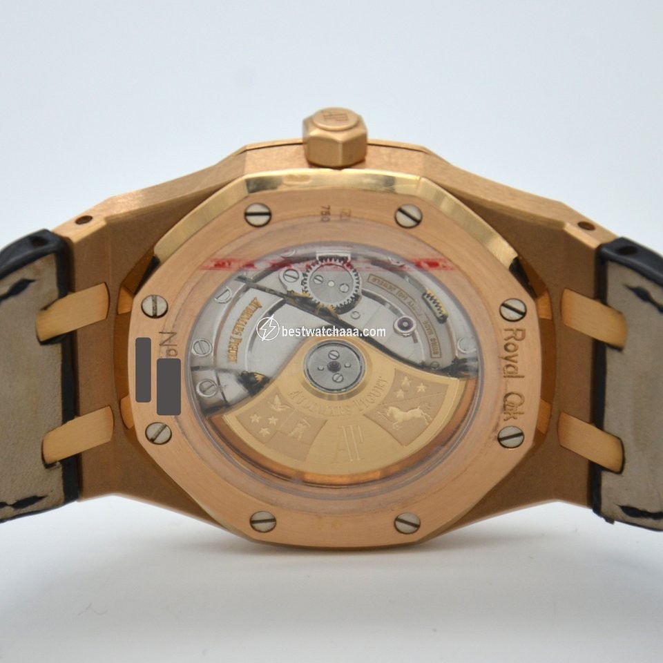 IMG_9081 Audemars Piguet Royal Oak Selfwinding Mens watch Unisex Automatic Rose gold 15300OR.OO.D088CR.02 Replica 7