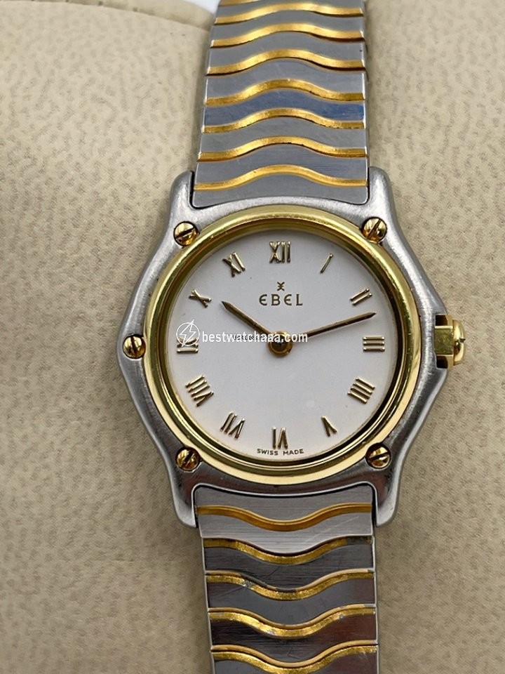 IMG_9081 Ebel Sport Womens watch Quartz Gold Steel 1057901 Replica 7