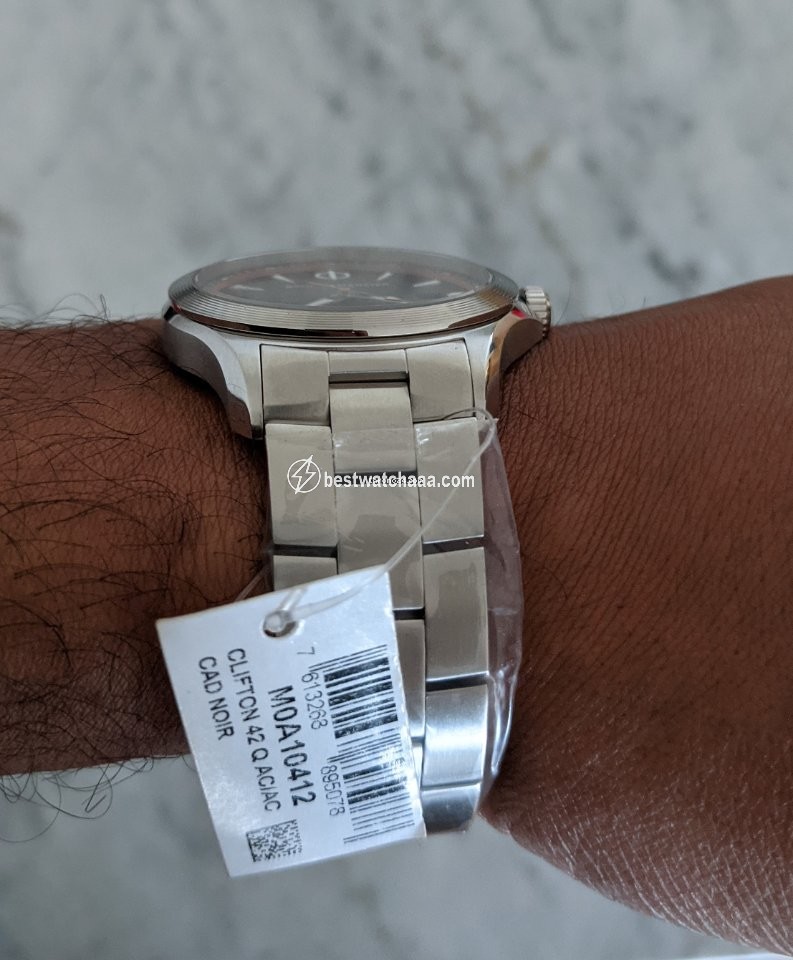 IMG_9081 Baume & Mercier Clifton Mens watch Unisex Quartz Steel 10412 Replica 7
