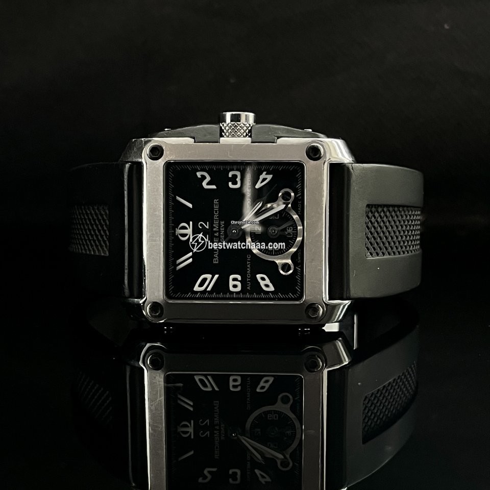 IMG_9081 Baume & Mercier Hampton Mens watch Unisex Automatic Steel Baume & Mercier Hampton square XL Dual Timer Replica 7