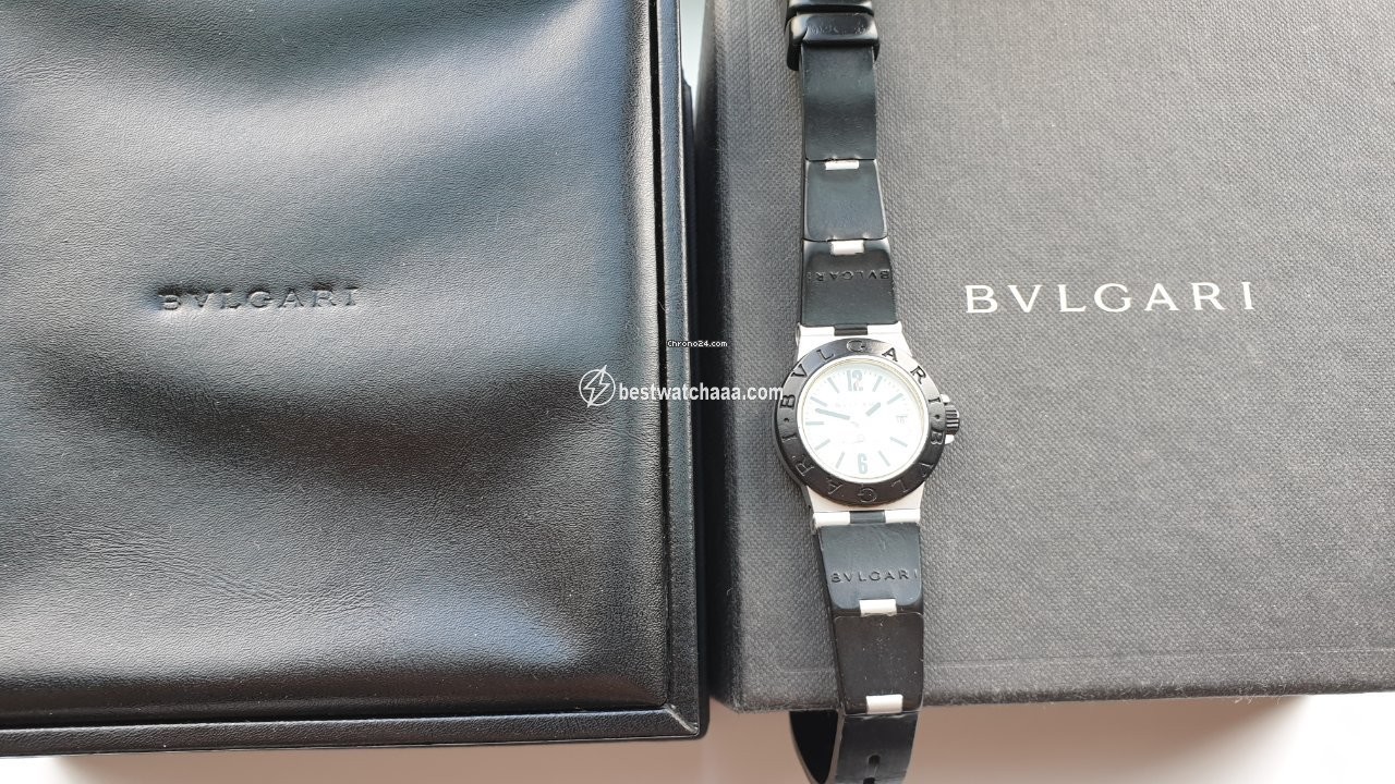 IMG_9081 Bulgari Diagono Womens watch Quartz Aluminum AL 29 TA Replica 7