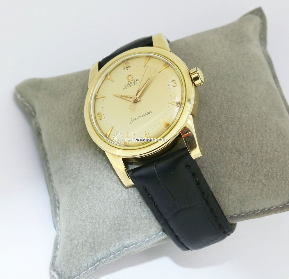 IMG_9081 Omega Seamaster Mens watch Unisex Automatic Yellow gold 2577 2520 SC Replica 7