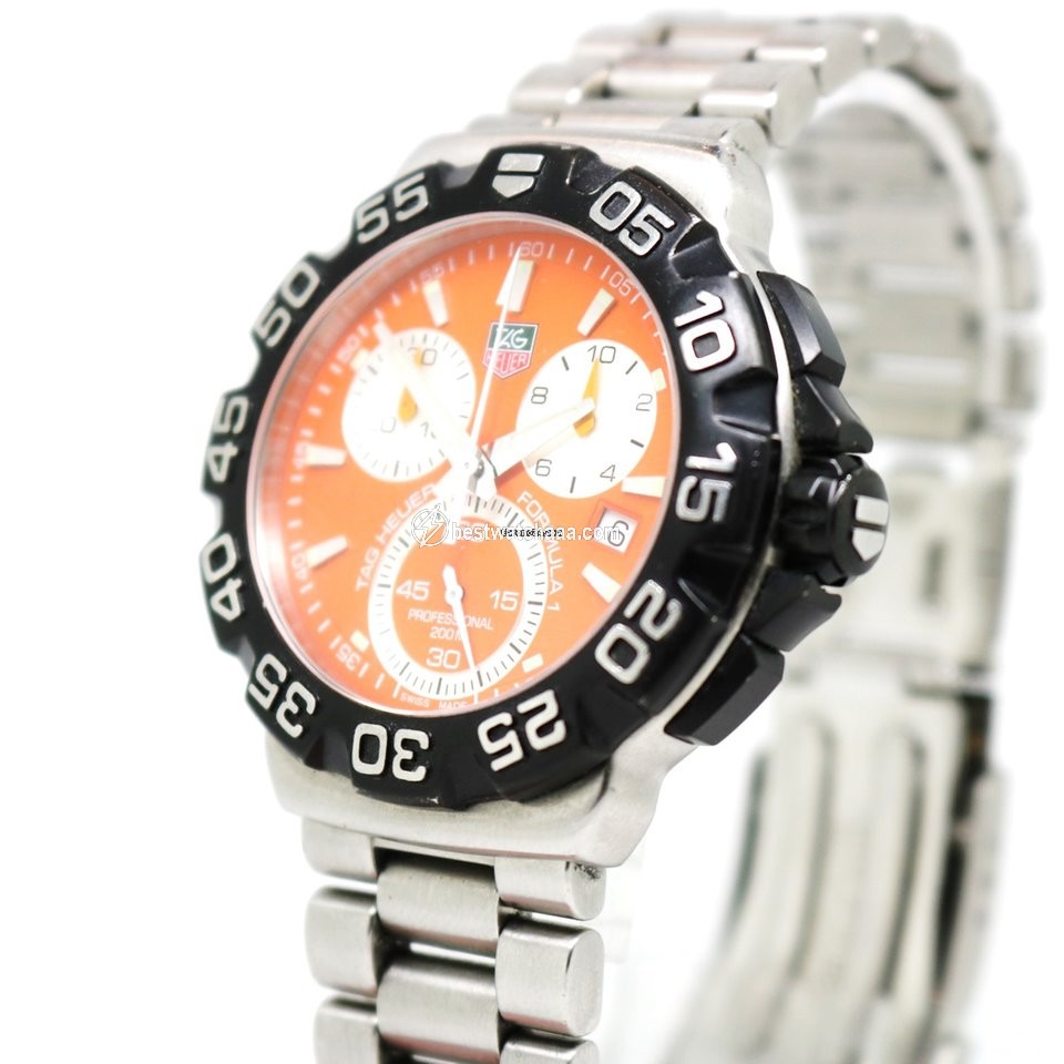 IMG_9081 TAG Heuer Formula 1 Quartz Mens watch Unisex Quartz Steel CAH1113 Replica 7