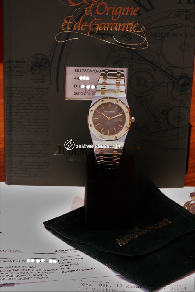 IMG_9081 Audemars Piguet Royal Oak Mens watch Unisex Quartz Gold Steel 56175SA.O.0789SA.01 Replica 7