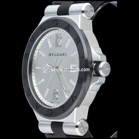 IMG_9081 Bulgari Diagono Mens watch Unisex Automatic Steel DG 42 SC Replica 7