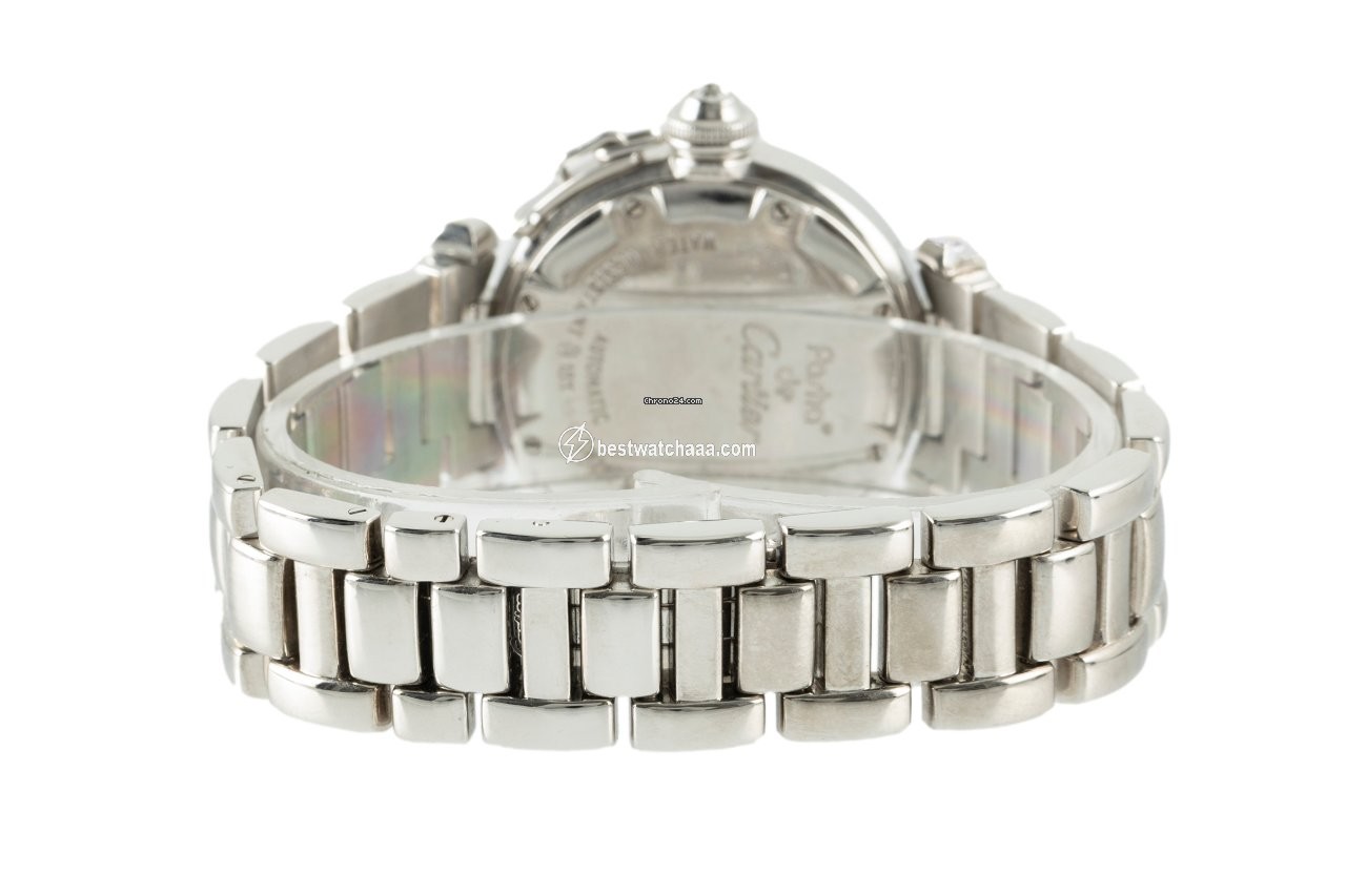 IMG_9081 Cartier Pasha Womens watch Automatic White gold 2398 Replica 7