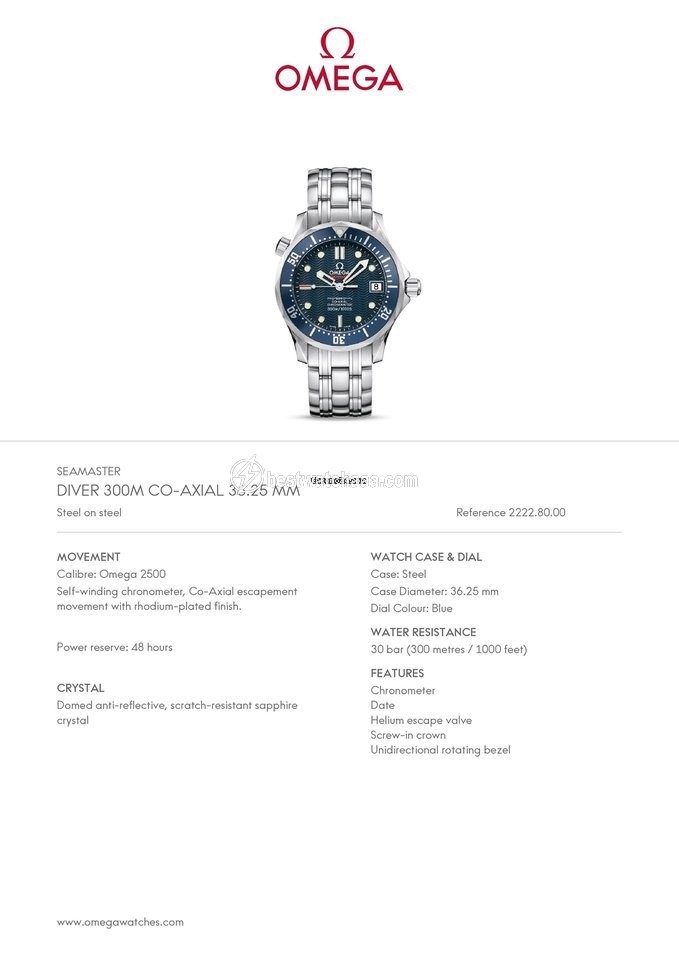 IMG_9081 Omega Seamaster Mens watch Unisex Automatic Steel 2222.80 Replica 7