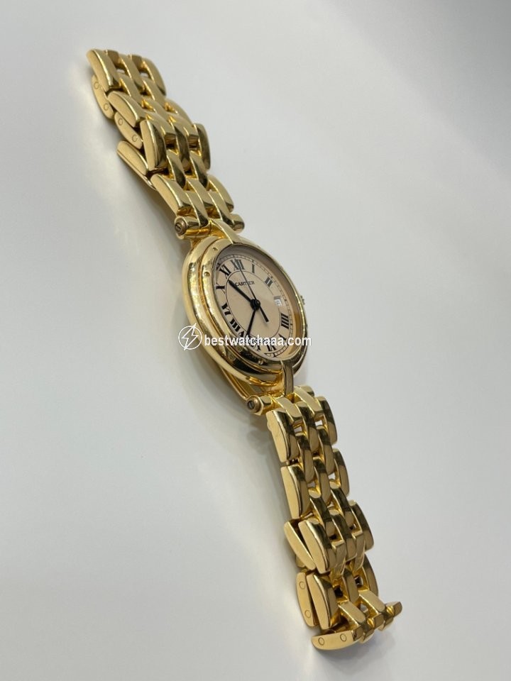 IMG_9081 Cartier Panthere Womens watch Quartz Yellow gold 883964 Replica 7