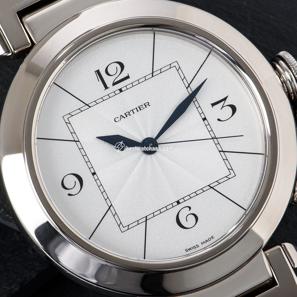 IMG_9081 Cartier Pasha Mens watch Unisex Automatic White gold W30187M9 Replica 7