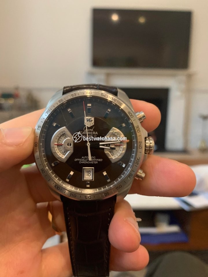 IMG_9081 TAG Heuer Grand Carrera Mens watch Unisex Automatic Steel CAV511E.FC6231 Replica 7