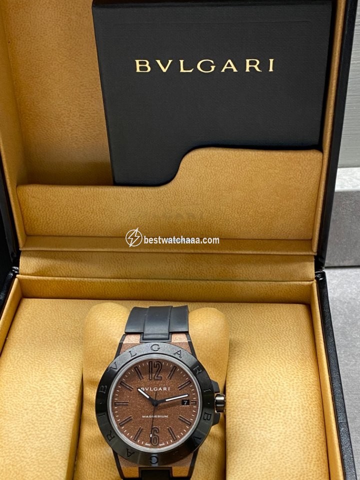 IMG_9081 Bulgari Diagono Mens watch Unisex Automatic Ceramic 102306 DG41C11SMCVD Replica 7