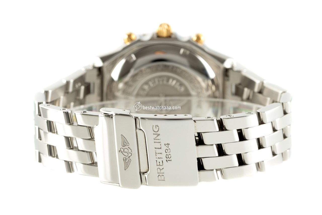 IMG_9081 Breitling Chronomat Mens watch Unisex Automatic Gold Steel B13048 Replica 7
