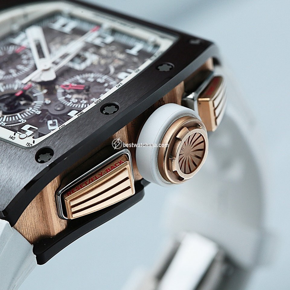 IMG_9081 Richard Mille RM 011 Mens watch Unisex Automatic Ceramic RM011 AO RG-TZP-Z Replica 7