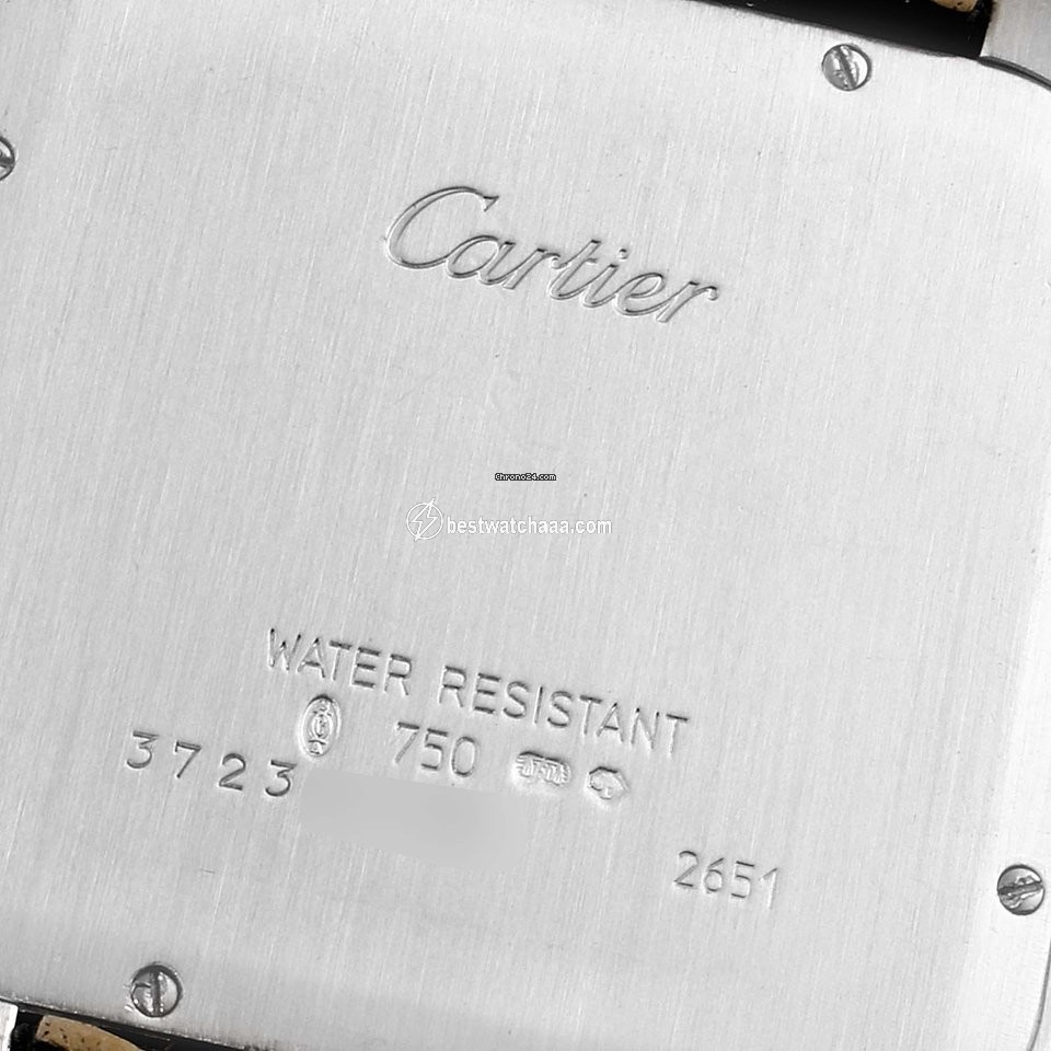 IMG_9081 Cartier Santos Dumont Mens watch Unisex Manual winding White gold W2007051 Replica 7