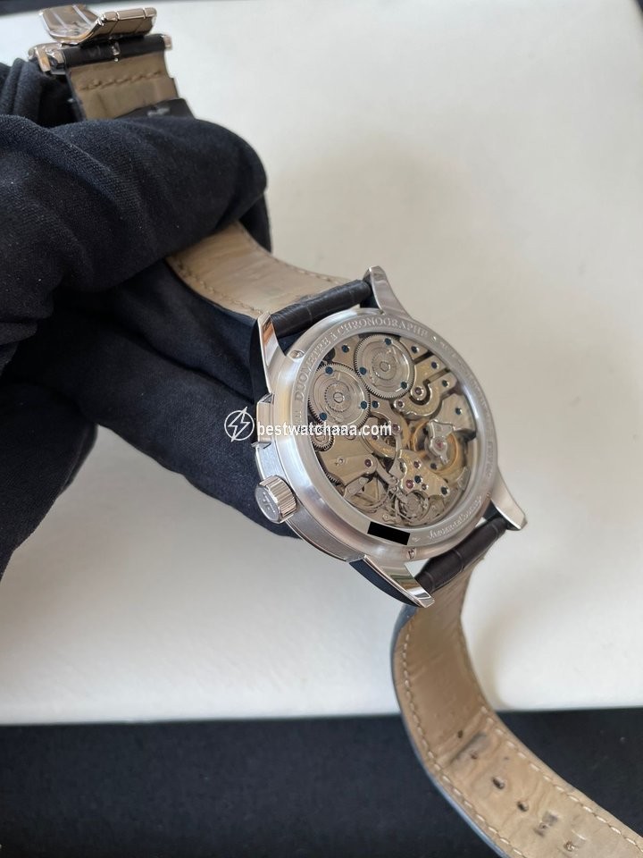 IMG_9081 Jaeger-LeCoultre Duometre Mens watch Unisex Manual winding Platinum 600.6.28.S Replica 7