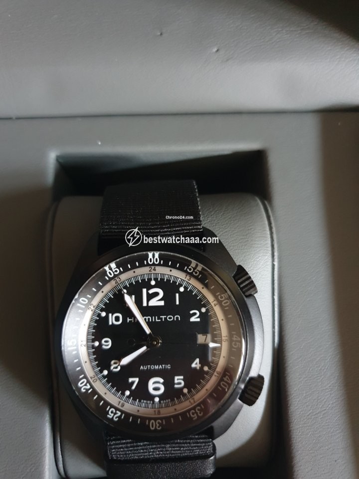 IMG_9081 Hamilton Khaki Pilot Pioneer Mens watch Unisex Automatic Aluminum H80485835 Replica 7
