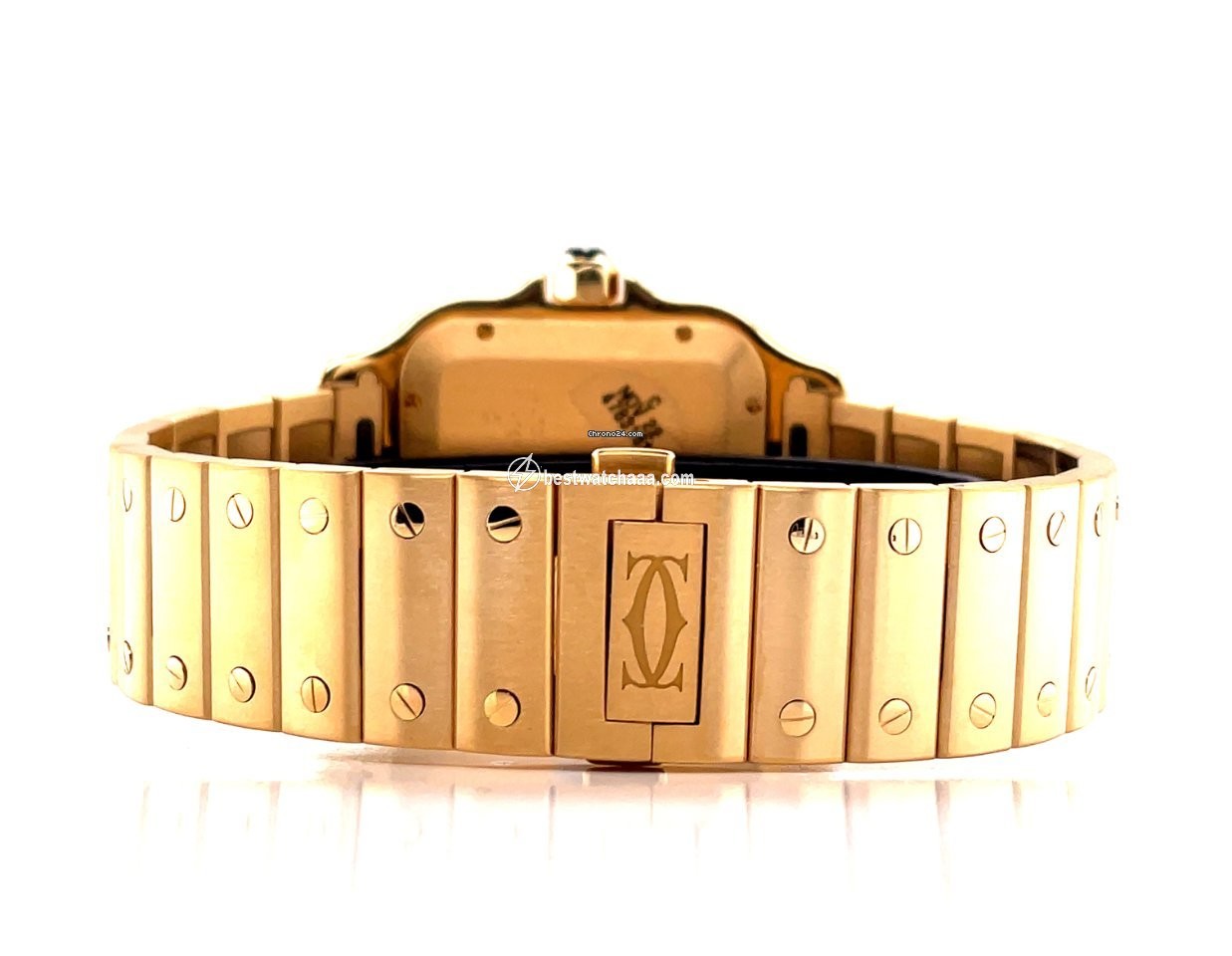 IMG_9081 Cartier Santos Mens watch Unisex Automatic Yellow gold WGSA0029 Replica 7