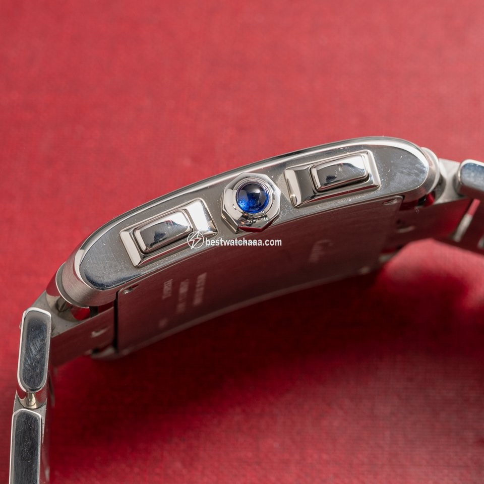 IMG_9081 Cartier Tank Francaise Mens watch Unisex Quartz Steel 2653 Replica 7