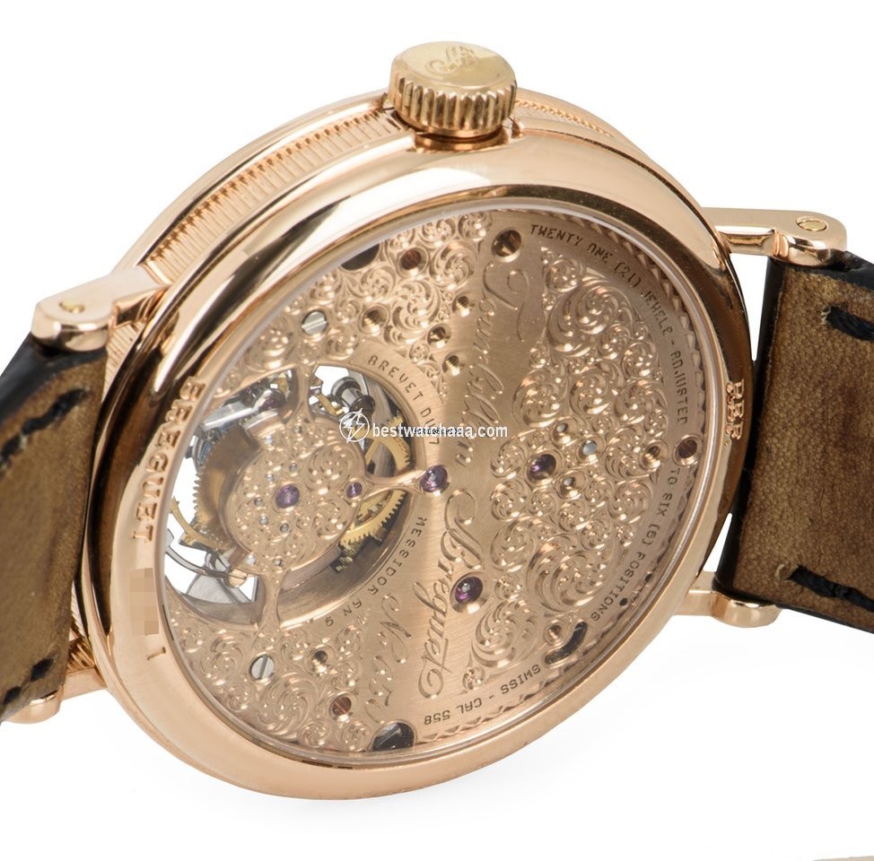 IMG_9081 Breguet Classique Complications Mens watch Unisex Manual winding Rose gold 3357BR 12 986 Replica 7