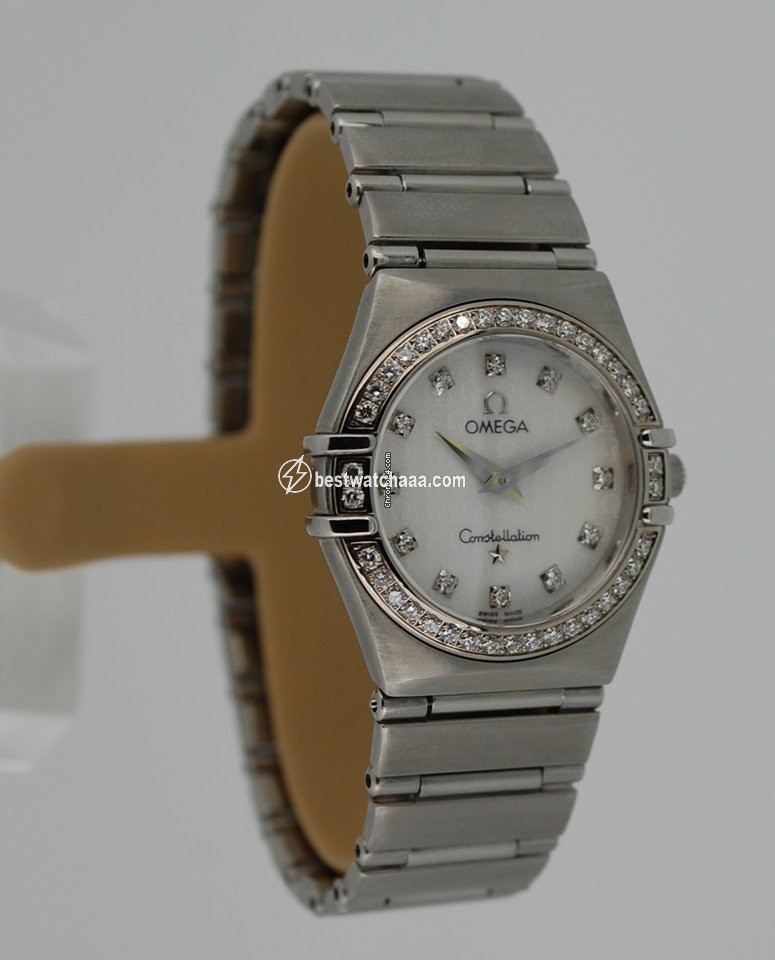 IMG_9081 Omega Constellation Womens watch Quartz Steel 14587500 Replica 7