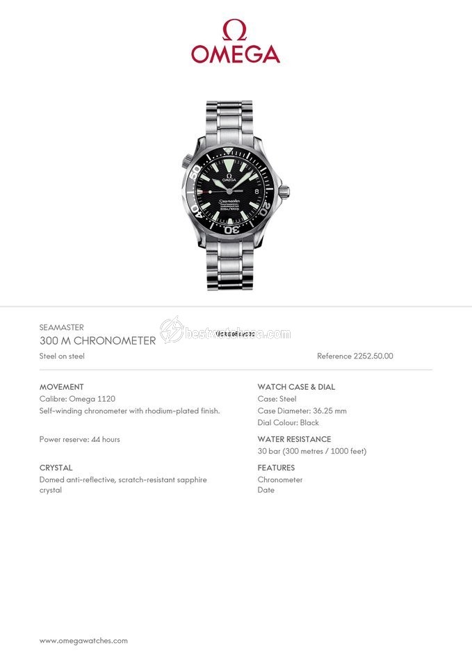 IMG_9081 Omega Seamaster Diver 300 M Mens watch Unisex Automatic Steel 2252.50 Replica 7