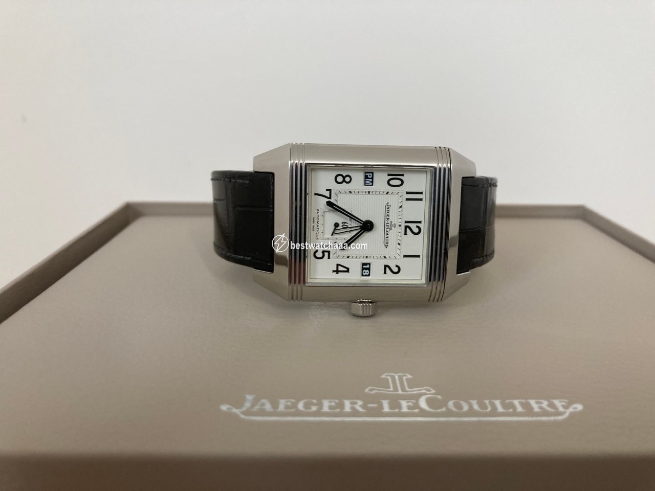 IMG_9081 Jaeger-LeCoultre Reverso Squadra Hometime Mens watch Unisex Automatic Steel Q7008420 Replica 7