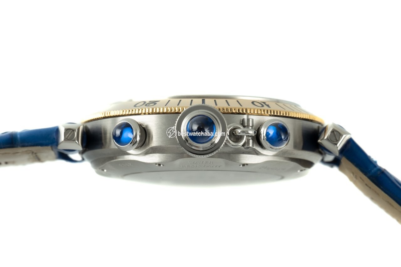 IMG_9081 Cartier Pasha Mens watch Unisex Automatic Gold Steel 2113 Replica 7
