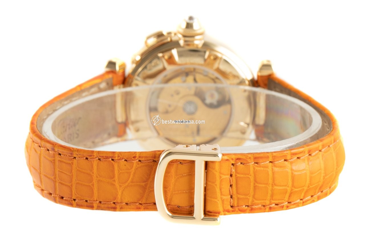IMG_9081 Cartier Pasha Womens watch Automatic Yellow gold 2519 Replica 7