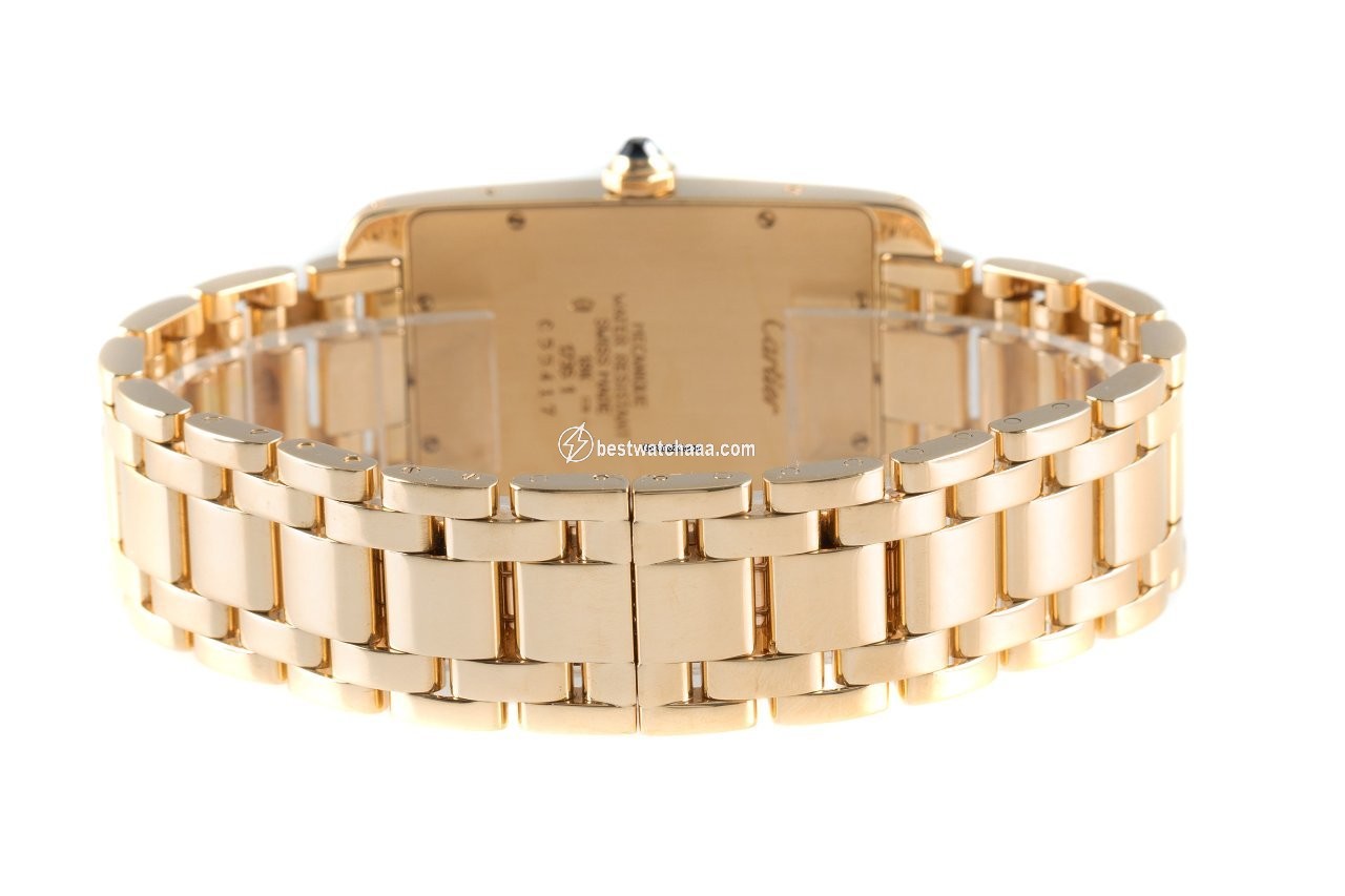 IMG_9081 Cartier Tank Americaine Mens watch Unisex Manual winding Yellow gold 1735 1 Replica 7