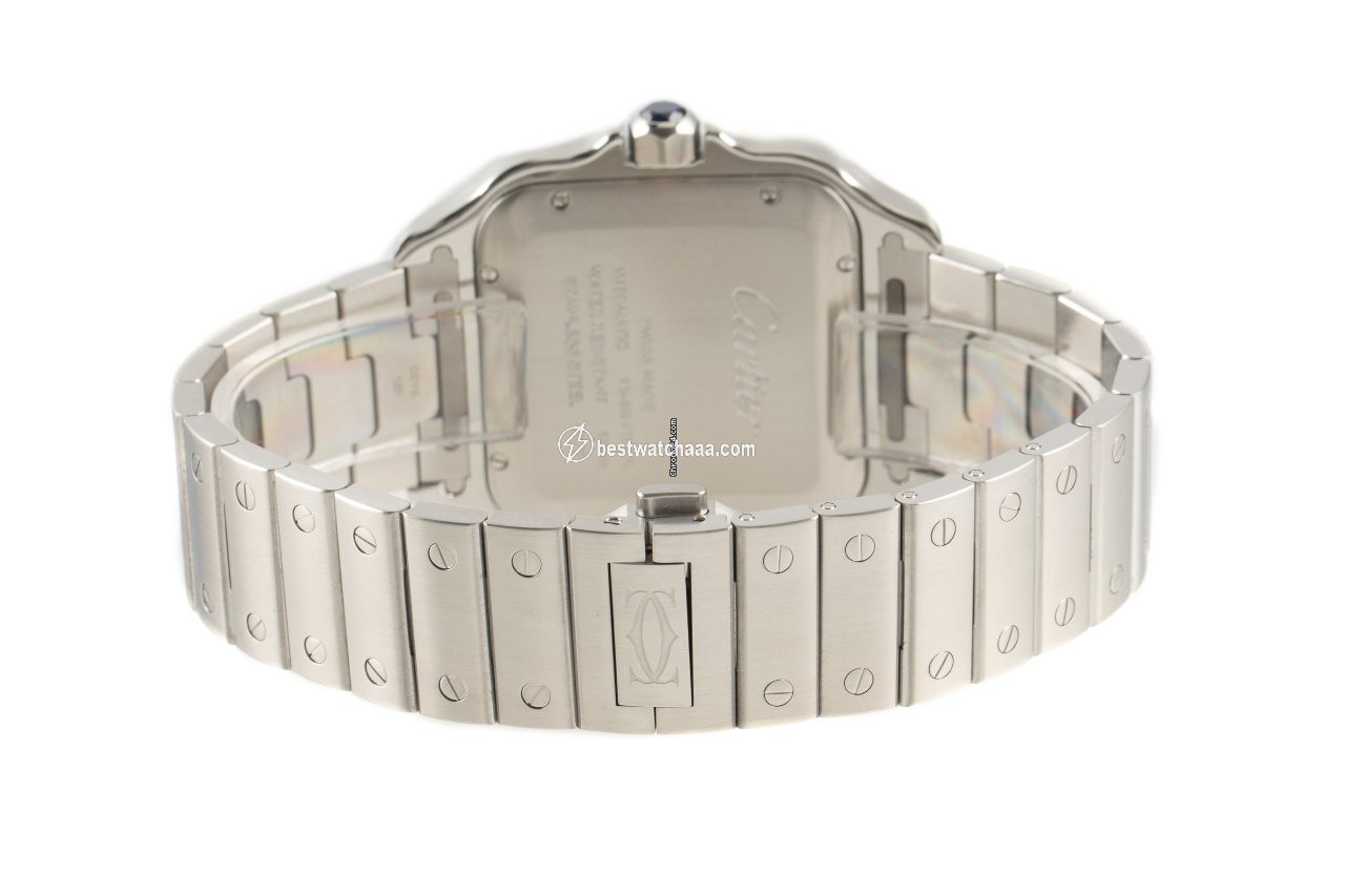 IMG_9081 Cartier Santos Mens watch Unisex Automatic Steel WSSA0030 Replica 7