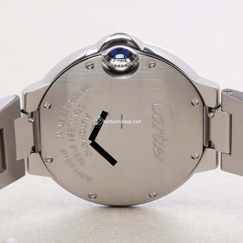 IMG_9081 Cartier Ballon Bleu 33mm Womens watch Automatic Steel W6920071 or 3489 Replica 7