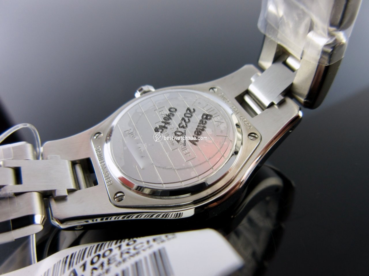 IMG_9081 Baume & Mercier Linea Womens watch Quartz Steel MOA10011 Replica 7