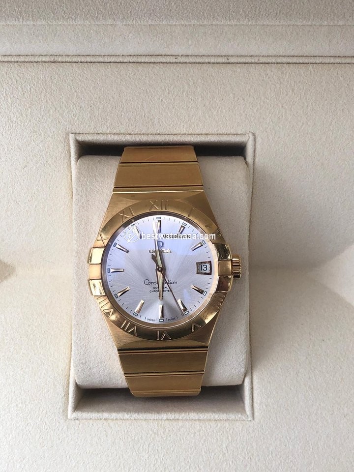 IMG_9081 Omega Constellation Men Mens watch Unisex Automatic Rose gold 123.50.38.21.02.001 Replica 7