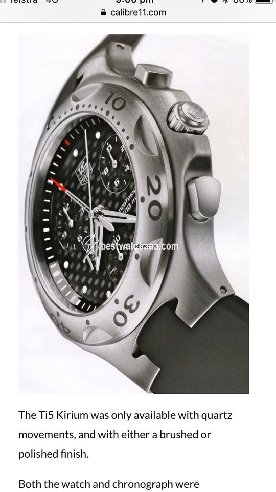 IMG_9081 TAG Heuer Kirium Mens watch Unisex Quartz ZX7605 Replica 7