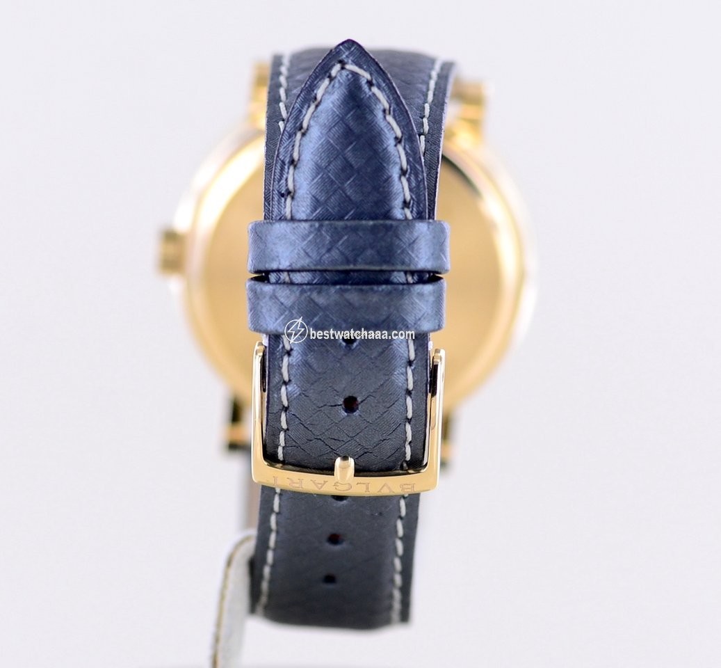 IMG_9081 Bulgari Bulgari Mens watch Unisex Automatic Yellow gold BB38GLAC Replica 7