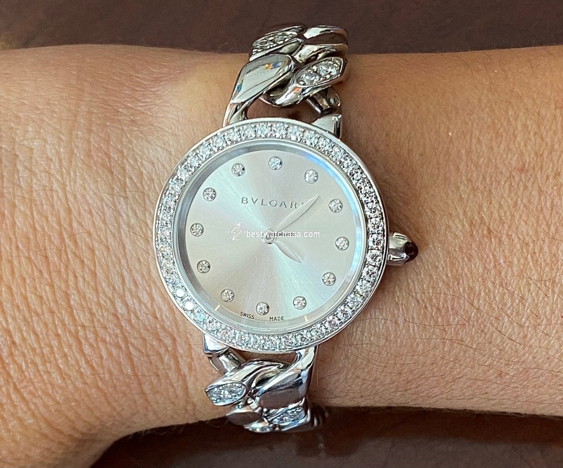 IMG_9081 Bulgari Womens watch Quartz Rose gold 102037 Replica 7