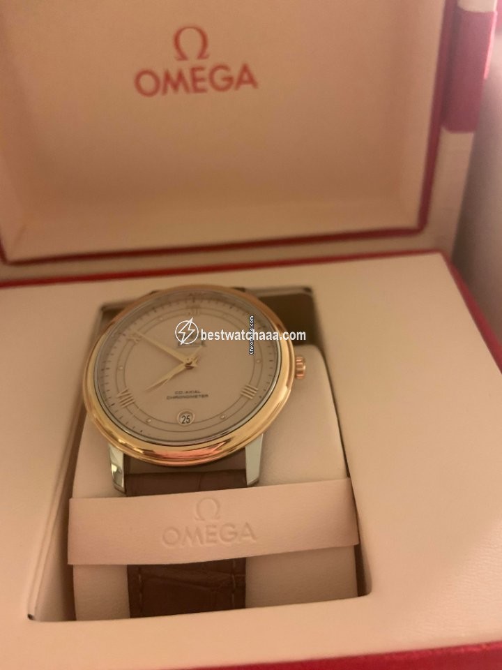 IMG_9081 Omega De Ville Prestige Womens watch Automatic Gold Steel 424.23.37.20.09.001 Replica 7
