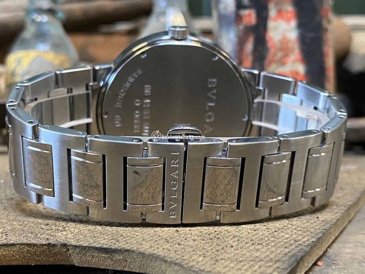 IMG_9081 Bulgari Bulgari Mens watch Unisex Automatic Steel BB 42 SS AUTO Replica 7